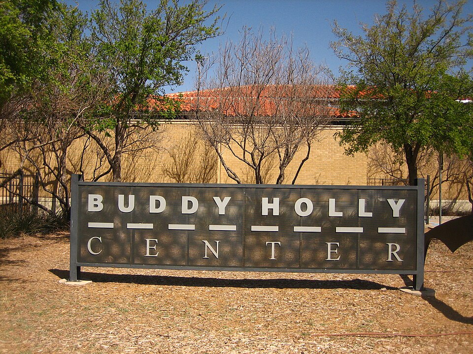 the sign at Buddy Holly Center