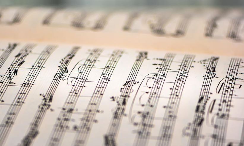 notes on a music sheet