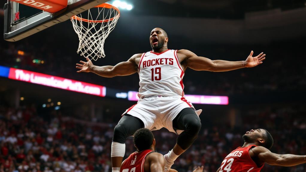 commanding the basketball interior